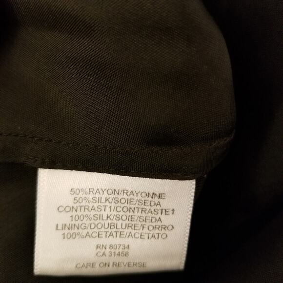 BCBG MaxAzria Black Silk Mini‎ Skirt Size 6 - Picture 4 of 9